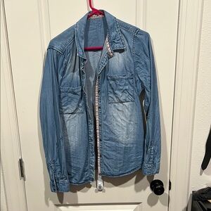 Maurice’s chambray/denim button up.